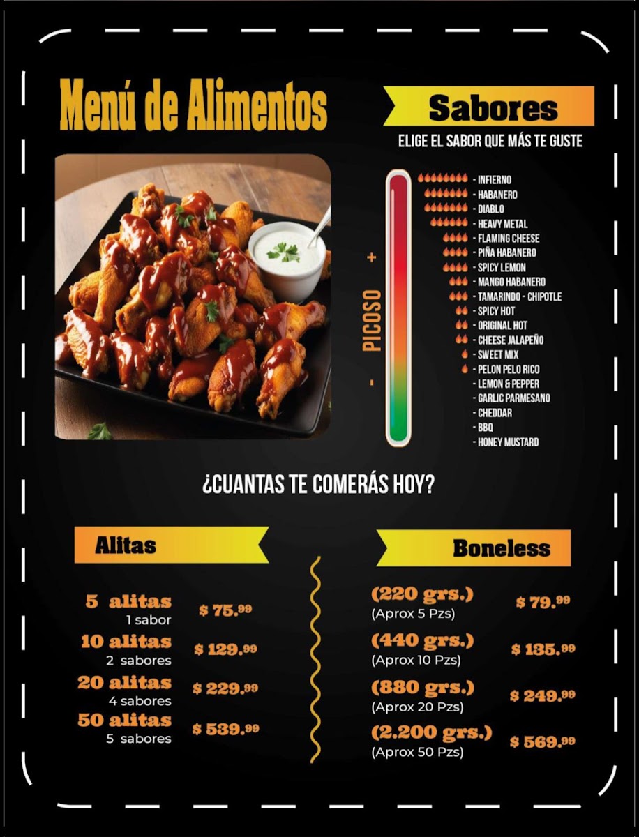 The Wings House Menu - Image 1